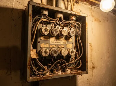 Régi biztosítéktábla